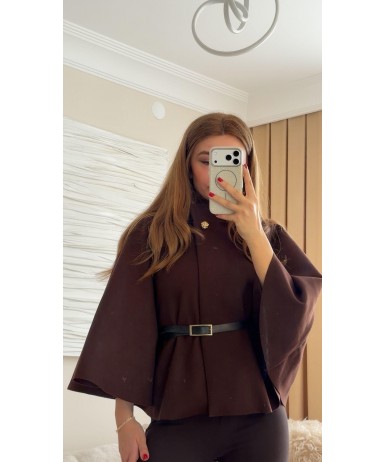 GOLD DÜĞME DETAYLI PANÇO 