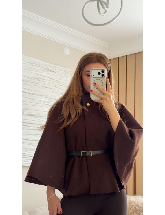 GOLD DÜĞME DETAYLI PANÇO 