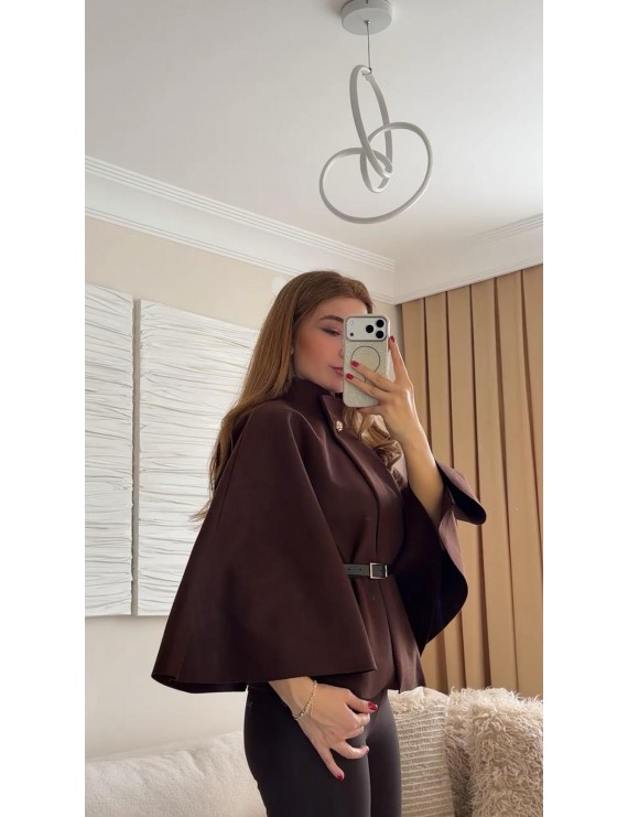 GOLD DÜĞME DETAYLI PANÇO 