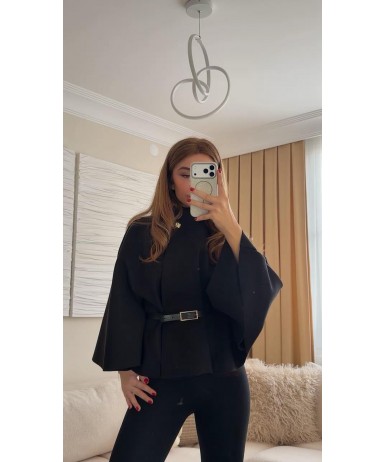 GOLD DÜĞME DETAYLI PANÇO 