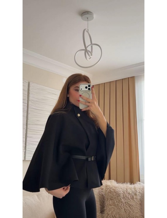 GOLD DÜĞME DETAYLI PANÇO 