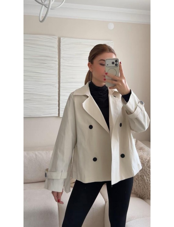 KISA ASTARLI TRENÇKOT 