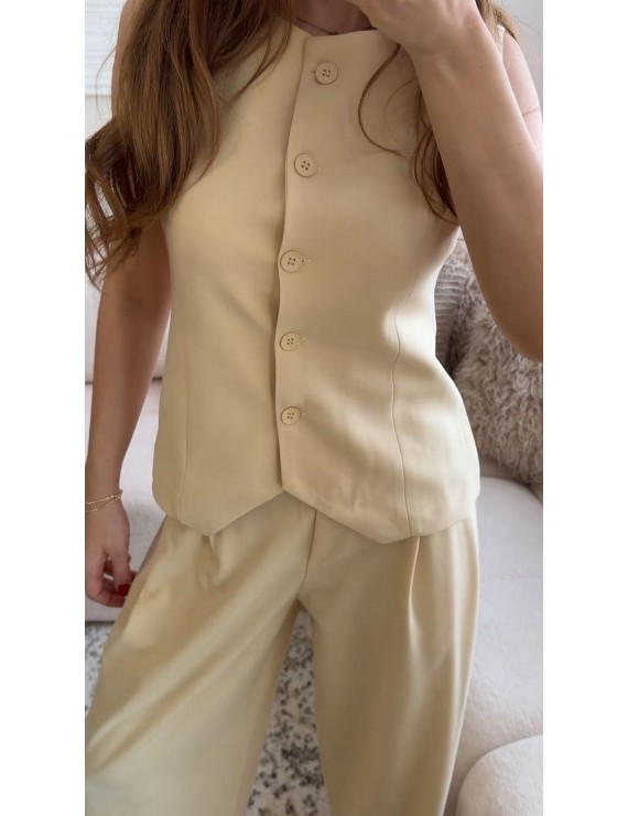 MODERN DETAYLI PANTOLON YELEK TAKIM 