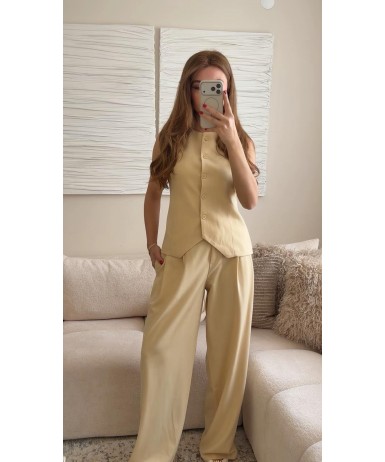 MODERN DETAYLI PANTOLON YELEK TAKIM 