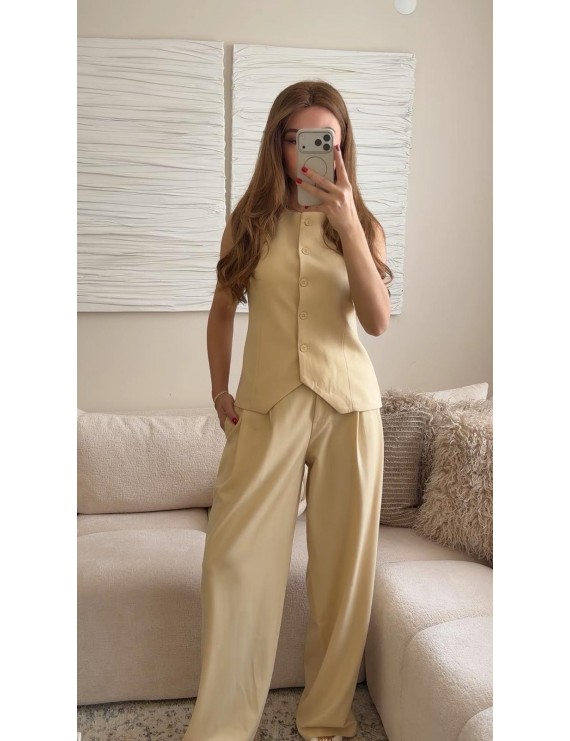 MODERN DETAYLI PANTOLON YELEK TAKIM 