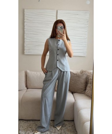 MODERN DETAYLI PANTOLON YELEK TAKIM 