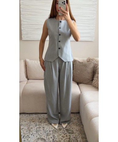 MODERN DETAYLI PANTOLON YELEK TAKIM 