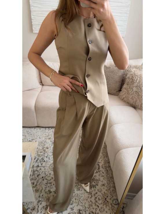 MODERN DETAYLI PANTOLON YELEK TAKIM 