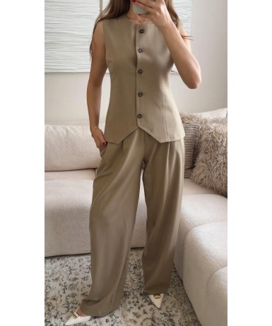 MODERN DETAYLI PANTOLON YELEK TAKIM 