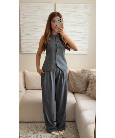 MODERN DETAYLI PANTOLON YELEK TAKIM 