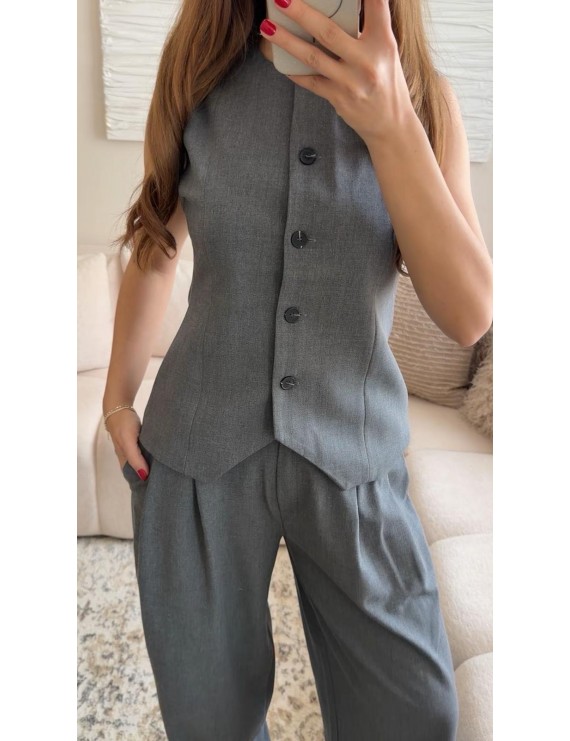 MODERN DETAYLI PANTOLON YELEK TAKIM 