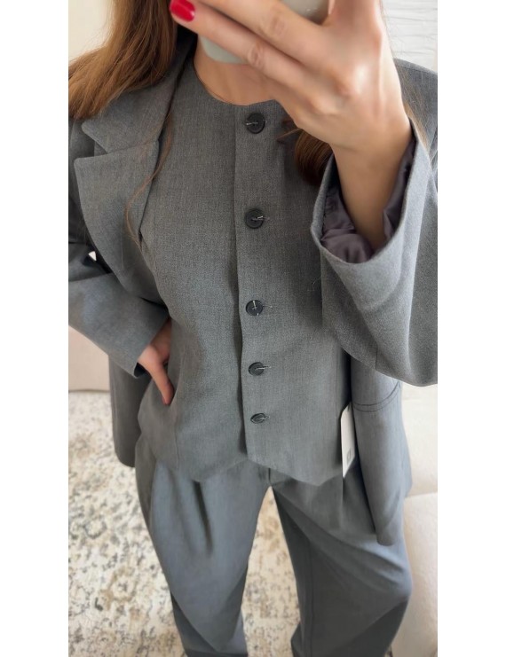 MODERN DETAYLI PANTOLON YELEK TAKIM 